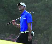 Tiger Woods during practice on Wednesday.