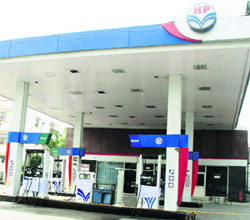 BJP leader Sudha Yadav's petrol pump in Sector 12A, Gurgaon, that was among the four filling stations sealed on Thursday. 