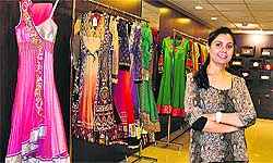 Nivedita Sharma poses with her collection