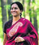 The versatile Bombay Jayashri is taking Carnatic music to new highs. Tribune photo: Pradeep Tewari 