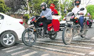 Rumble strips can be dangerous for two-wheelers