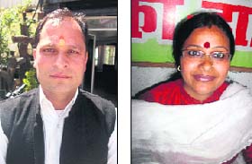 Megh Singh Kandari, Congres rebel & Geeta Kumain, woman Congress leader