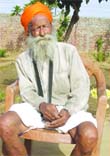 Gurdial Singh at Guru Amar Das Apahaj Ashram, Sarabha. A Tribune photograph