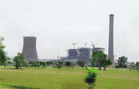 The Talwandi Sabo Thermal Plant under construction