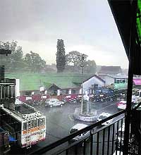 Heavy rainfall in Palampur on Tuesday