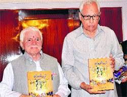 Governor releases a translation of the Shrimad Bhagavad Gita in Kashmiri on Tuesday.