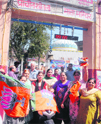 The BJP runs its district office from the Sheetla Mandir complex in Jalandhar.