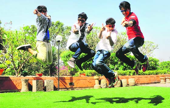 (L-R) Preet Rajput, Sparsh Shrivastava, Ojas Godatwar and Akshat Raj Saluja.