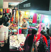 Visitors throng the stalls at the Made In Pakistan exhibition