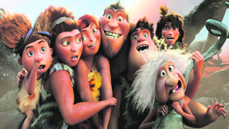 A still from The Croods 3D