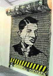 Atul Dodiyas art work at India Art Fair -2013