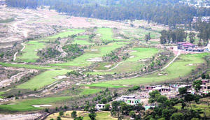 An under construction 18-hole Sidhra Golf Course on the outskirts of Jammu city.