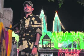 High alert: Security has been stepped up in Ludhiana days after the Supreme Court rejected the mercy petition of Devinder Pal Singh Bhullar, a convict in the 1993 Delhi car bombing case
