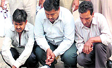 The accused in police custody in Mohali