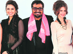 Huma Qureshi, Anurag Kashyap and Kalki Koechlin