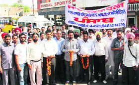 The Bathinda School Bus and Van Operators Association took out an awareness rally in the city on Monday.