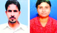 File photos of Sameer Rana and Geeta Devi.