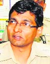 Kaustubh Sharma, DCP, addresses the media in Amritsar on Tuesday.