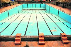 An empty swimming pool in Ludhiana