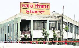 The MC headquarters near Mata Rani Chowk in Ludhiana