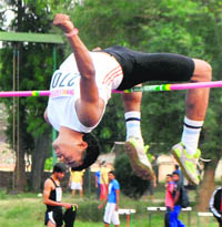 The high jump event witnessed a new champion. 