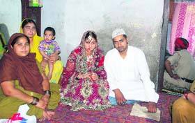 Qasim Beg and Seema at a residence in Phase I, Mohali