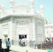 The Operation Bluestar Memorial in Amritsar.