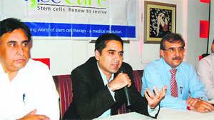 Doctors address mediapersons in Amritsar on Friday. 
