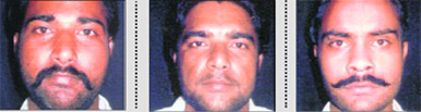 Fugitives Jaswinder Singh, Kulwinder Singh and Nahar Singh