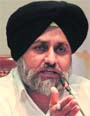 Deputy CM Sukhbir Badal in Chandigarh on Saturday. Tribune photo: Pradeep Tewari