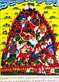 Rama and Lakshmana subdue the demon Subahu. Folio from a Ramayana manuscript; Mysore, ca. 1830 Jagdish and Kamala Mittal Museum, Hyderabad