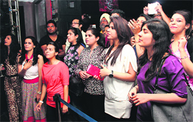 ALL EARS: The spellbound audience 