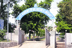 A view of the Jammu and Kashmir Academy of Art, Culture and Language in Jammu.
