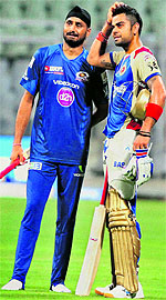 Harbhajan Singh and Virat Kohli are known to get the crowds on their feet with their passion