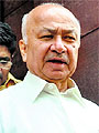 Home minister Sushilkumar Shinde outside Parliament on Monday