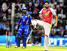 MS Gony has the boisterousness of a brash Punjabi after scalping Dinesh Karthik in Mumbai on Monday