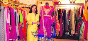 Anu Sodhi displays her designs