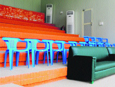 The AC lounge at the CLTA, Sector 10, Chandigarh, wears a deserted look. 