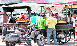 A roadside eatery in Amritsar