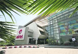 Bharti Airtels zonal office in Chandigarh. The operators subscriber growth and usage trends along with easing competition suggest the worst may be over for the industry, even as the firm recorded its 13th consecutive quarter of falling profits