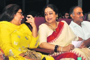 Bollywood actress Kirron Kher at Technofest-2013 at the GMCH-32 in Chandigarh 
