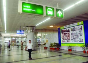 A view of the renovated Maharana Pratap ISBT at Kashmere Gate in Delhi on Thursday.