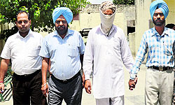 The accused in police custody