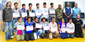 The participants of the trek leaders course at Woodstock School in Mussoorie. 