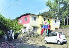 The private building housing Taxila International School in Mandi.