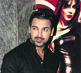 John Abraham at the opening show of Shootout...