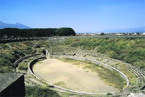 The amphitheatre could hold about 20,000 people. It is one of the best-preserved amphitheatres of its kind in Italy