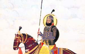 A painting of Maharaja Karam Singh of Patiala