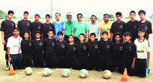 The state sub-junior (boys) football team selected for the Coca Cola Cup Sub-Junior National Football Championship-2013 in Sundernagar on Sunday