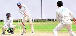 Players in action during a match at the Sector 16 stadium in Chandigarh on Tuesday